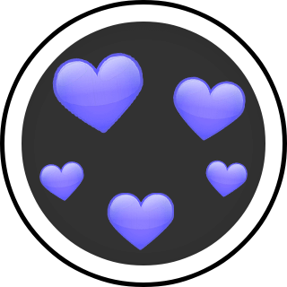 Purple Heart Mood Lens and Filter by Snapchat on Snapchat