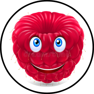 Raspberry Face Emoji Clipart