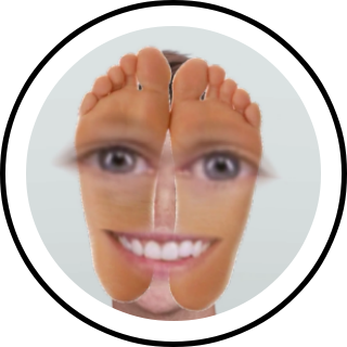 Funny Feet Face Lens and Filter by Danielle Grace on Snapchat