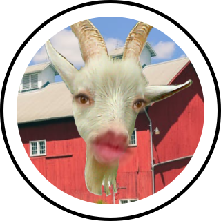 Funny Goat Face Lens and Filter by Danielle Grace on Snapchat