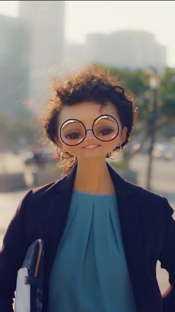 Cute Face and Glasses Lens by Snapchat Snapchat Lenses and Filters