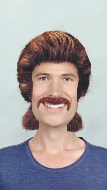 Mullet Hair Cut Lens by Snapchat Snapchat Lenses and Filters